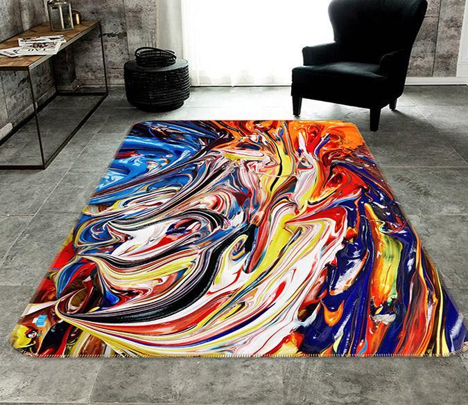 3D Color Abstraction 471 Non Slip Rug Mat Mat AJ Creativity Home 