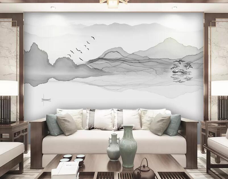 3D Flying Bird Boat WG835 Wall Murals