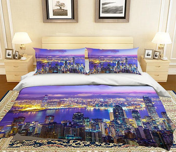 3D City River 112 Bed Pillowcases Quilt Wallpaper AJ Wallpaper 