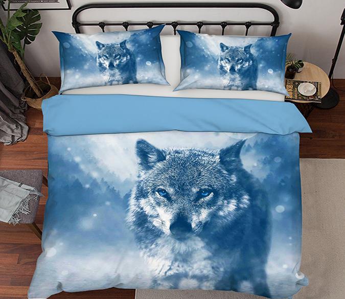 3D Wolf Eyes 114 Bed Pillowcases Quilt Wallpaper AJ Wallpaper 