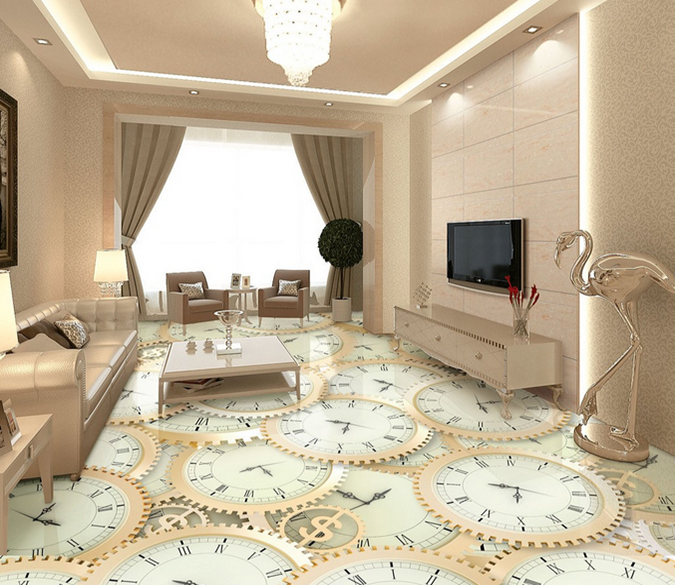 3D Watch 036 Floor Mural Wallpaper AJ Wallpaper 2 