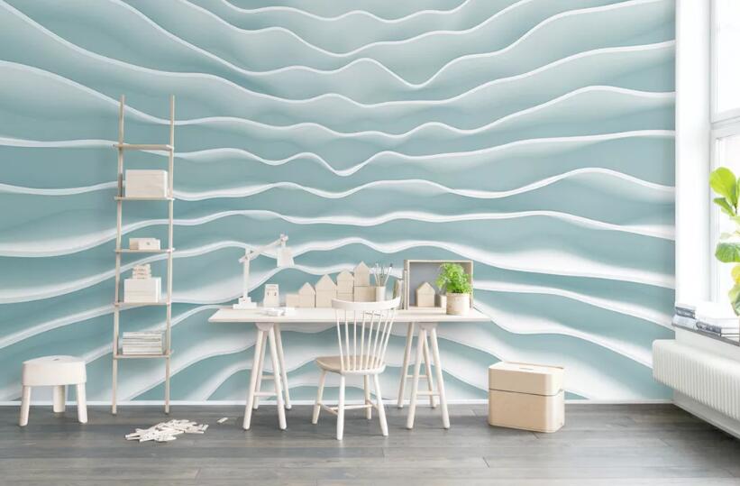 3D White Stripe WG18 Wall Murals Wallpaper AJ Wallpaper 2 