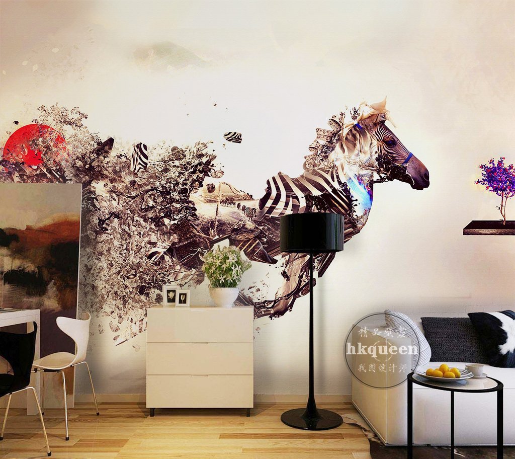 3D Horse 123 Wall Murals Wallpaper AJ Wallpaper 2 