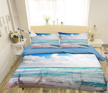 3D Sky Beach 077 Bed Pillowcases Quilt Wallpaper AJ Wallpaper 