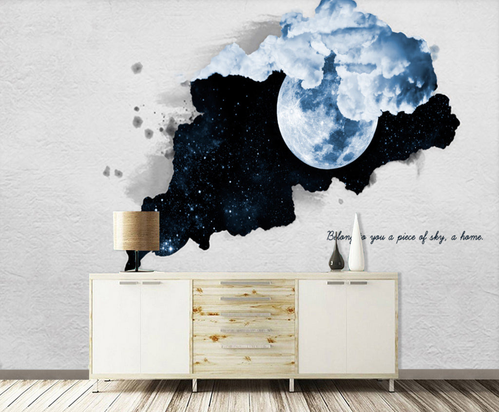 3D Starry Moon WG199 Wall Murals