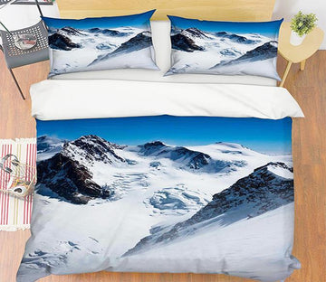 3D Steep Mountains 017 Bed Pillowcases Quilt Wallpaper AJ Wallpaper 