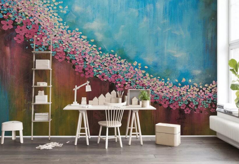 3D Flower Wall WG686 Wall Murals