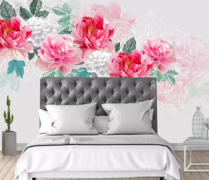 3D Rich Flower WG1015 Wall Murals