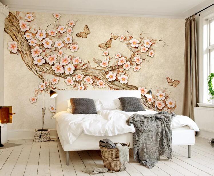 3D Peach Blossom WG697 Wall Murals