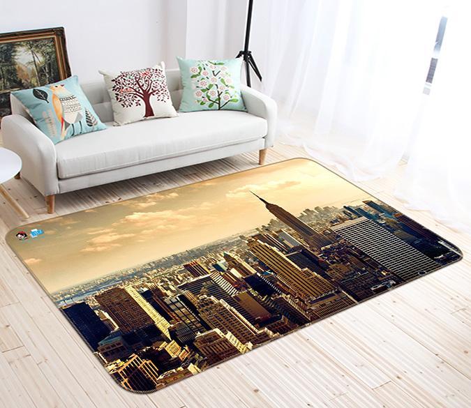 3D City New York 615 Non Slip Rug Mat Mat AJ Creativity Home 