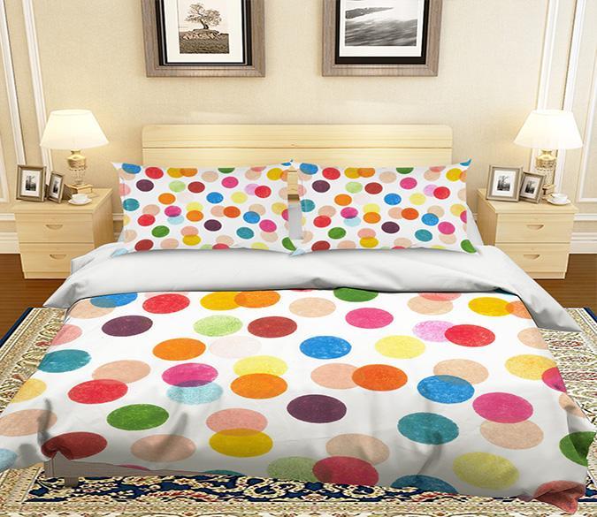 3D Colorful Circle 229 Bed Pillowcases Quilt Wallpaper AJ Wallpaper 