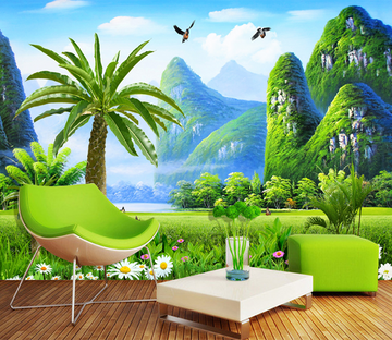 3D Lovely Mountain 543 Wallpaper AJ Wallpaper 