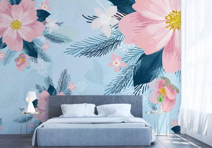 3D Pink Bloom WG806 Wall Murals