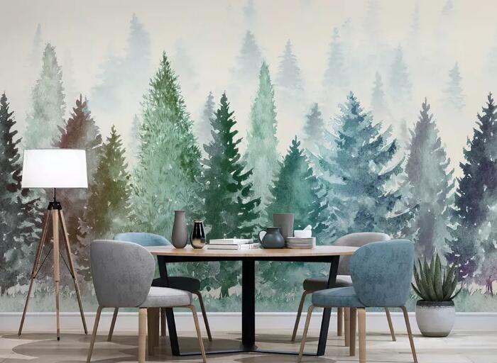 3D Painted Woods WG923 Wall Murals