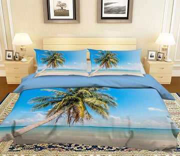 3D Sea Coconut 032 Bed Pillowcases Quilt Wallpaper AJ Wallpaper 
