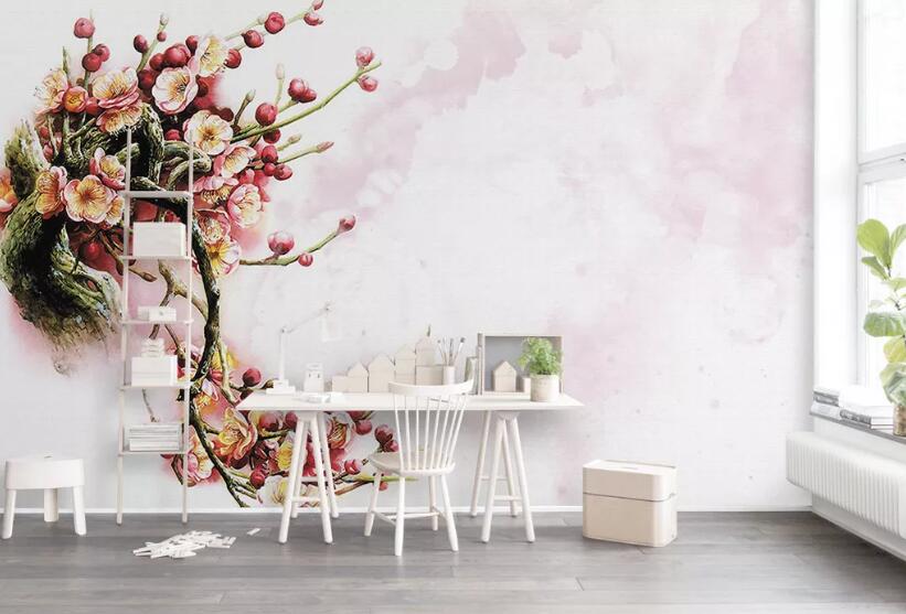 3D Peach Blossom WG53 Wall Murals Wallpaper AJ Wallpaper 2 