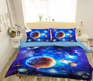 3D Space Planet 213 Bed Pillowcases Quilt Wallpaper AJ Wallpaper 