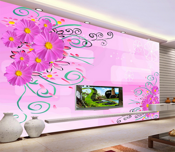 3D Daisy Blossoms 420 Wallpaper AJ Wallpaper 