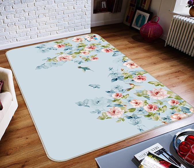 3D Fresh Flower 667 Non Slip Rug Mat Mat AJ Creativity Home 