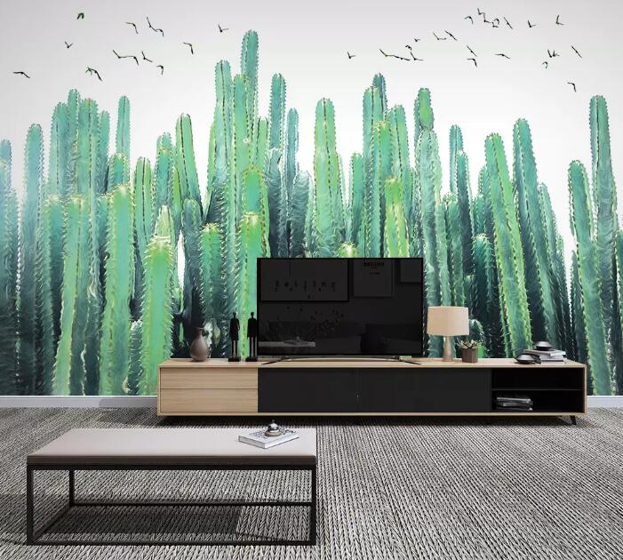 3D Plant Cactus WG933 Wall Murals