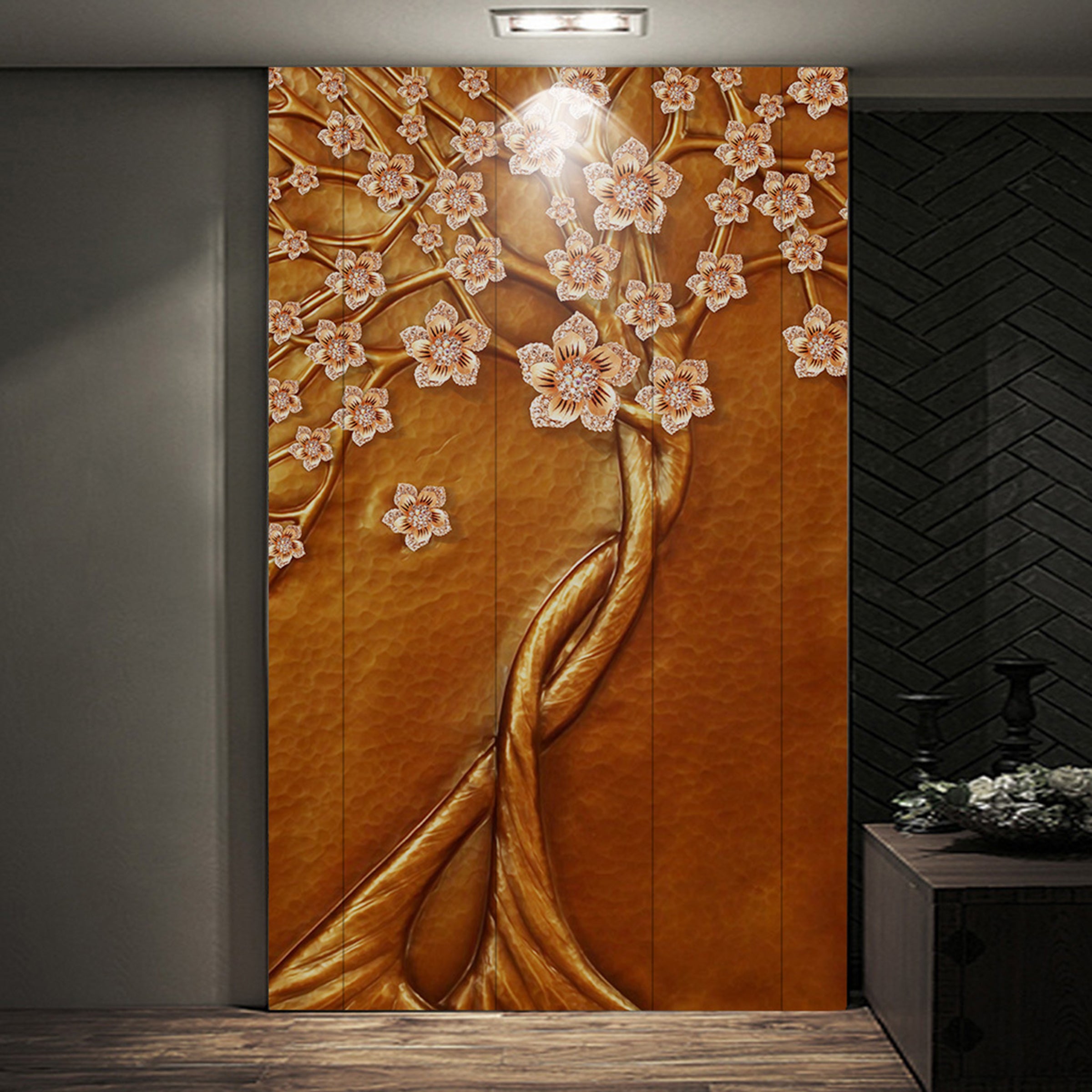 3D Diamond Flower WG007 Wall Murals