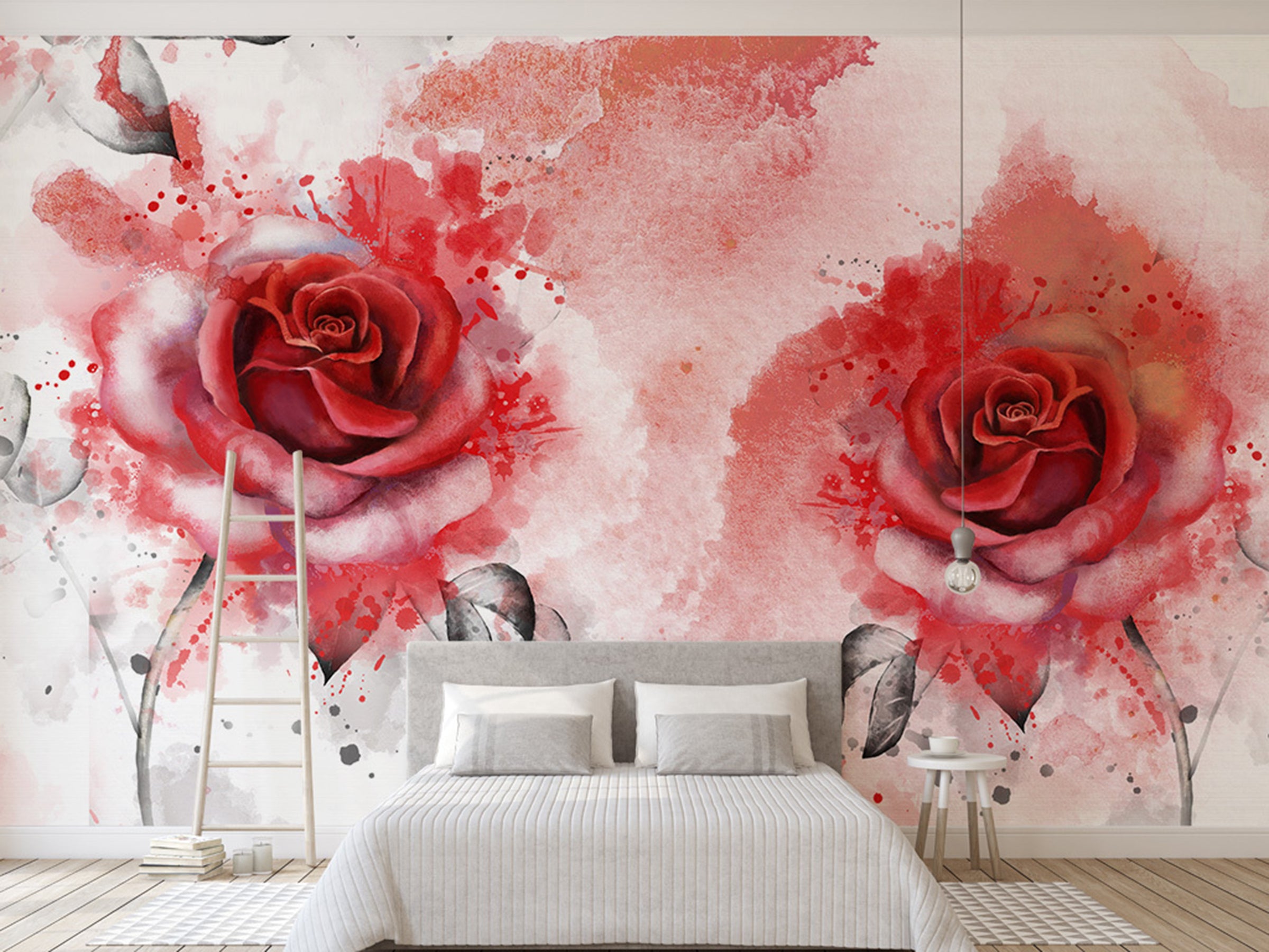 3D Red Rose WG223 Wall Murals