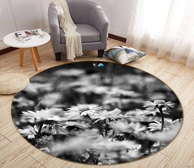 3D Vintage Flower 137 Round Non Slip Rug Mat Mat AJ Creativity Home 