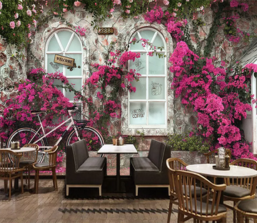 3D Window Flower Bicycle 159 Wallpaper AJ Wallpaper 2 