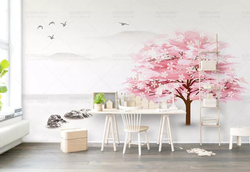 3D Cherry Blossoms WG694 Wall Murals