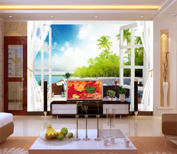 3D Coconut Grove 129 Wallpaper AJ Wallpaper 