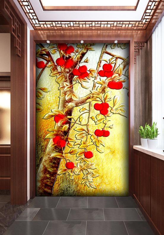 3D Red Plum 625 Wall Murals Wallpaper AJ Wallpaper 2 