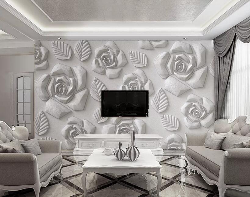 3D Carving Roses WG33 Wall Murals Wallpaper AJ Wallpaper 2 