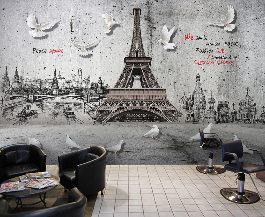 3D City Tower 519 Wall Murals Wallpaper AJ Wallpaper 2 