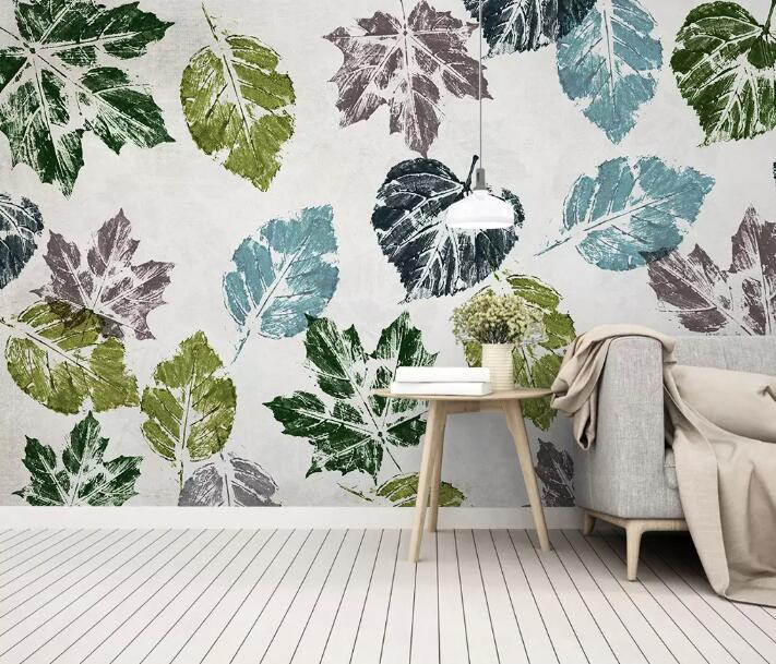 3D Natural Leaves WG822 Wall Murals