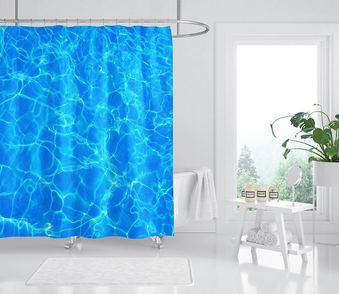 3D Sparkling Water 065 Shower Curtain 3D Shower Curtain AJ Creativity Home 