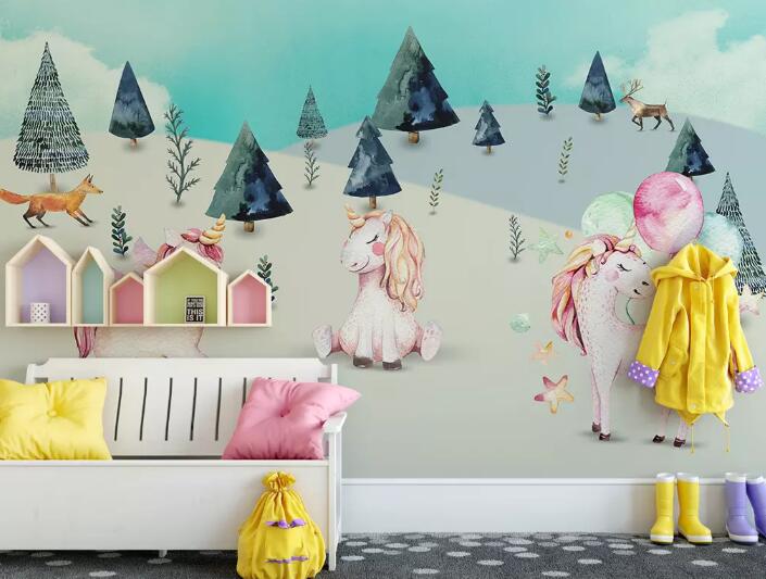 3D Cute Animal WG16 Wall Murals Wallpaper AJ Wallpaper 2 