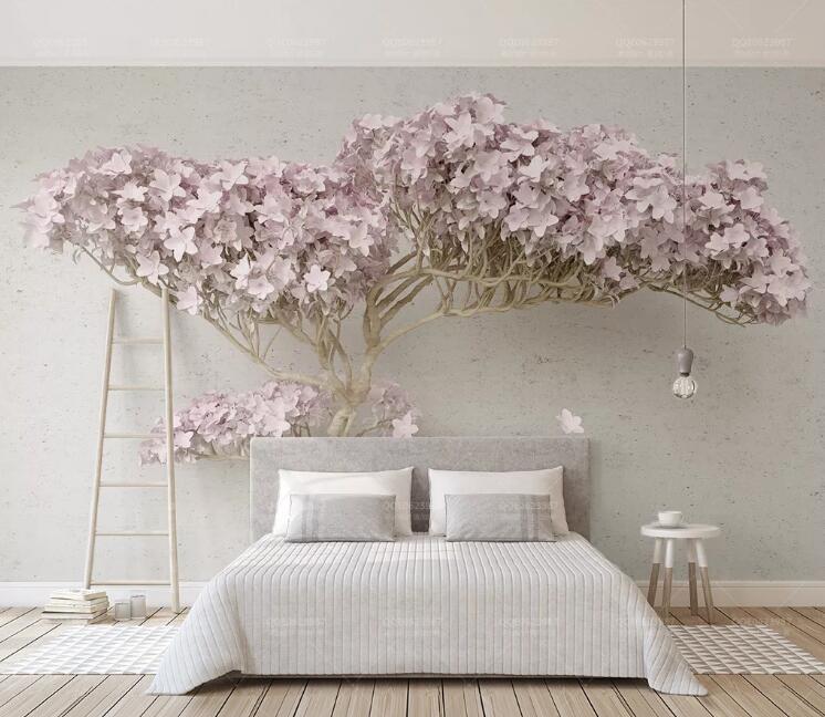 3D Pink Tree WC198 Wall Murals