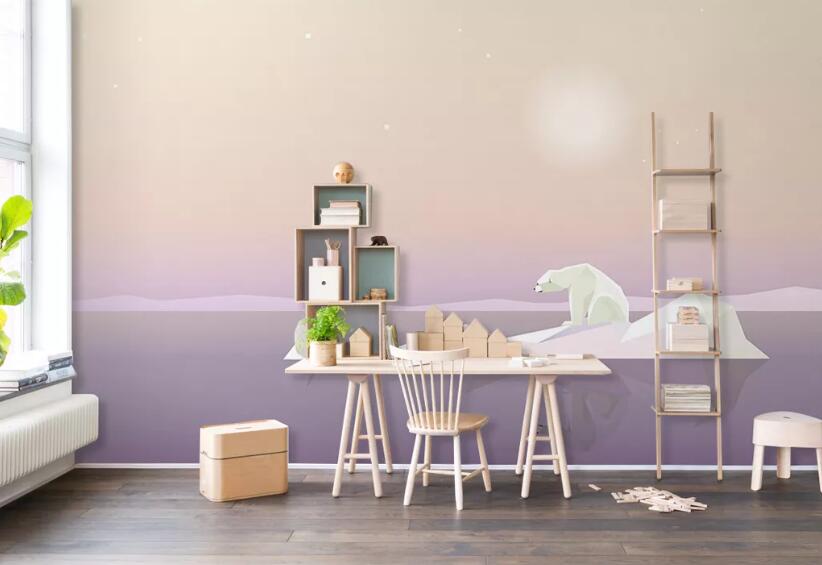 3D Polar Bear WG36 Wall Murals Wallpaper AJ Wallpaper 2 