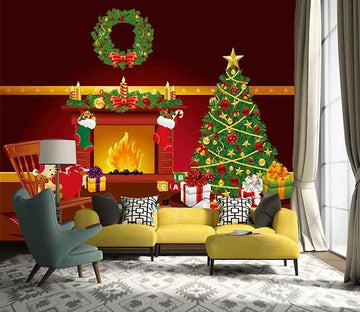 3D Christmas Fireplace 101 Wallpaper AJ Wallpaper 