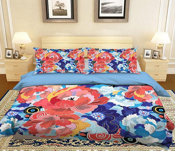 3D Graffiti Petal 143 Bed Pillowcases Quilt Wallpaper AJ Wallpaper 