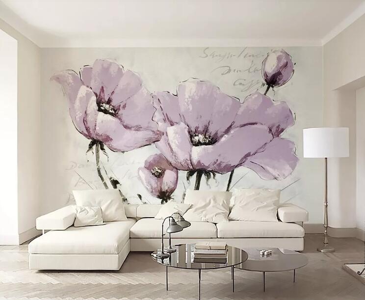 3D Painting Flower WG550 Wall Murals