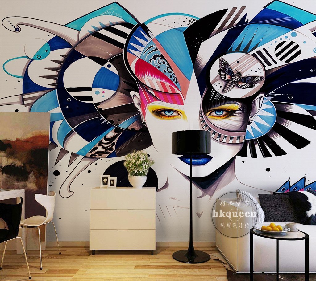 3D Painted Lady Avatar 514 Wall Murals Wallpaper AJ Wallpaper 2 