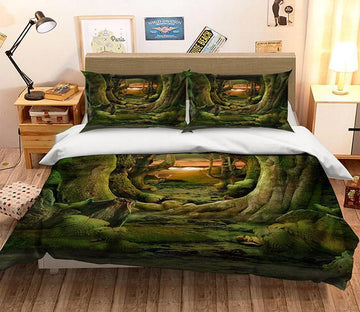 3D Tree Hole Bird 159 Bed Pillowcases Quilt Wallpaper AJ Wallpaper 