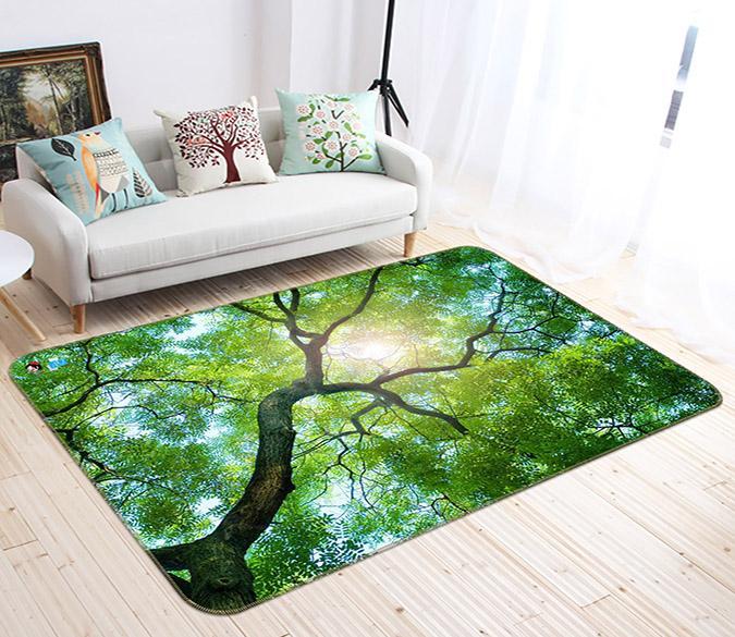 3D Sunshine Tree 606 Non Slip Rug Mat Mat AJ Creativity Home 