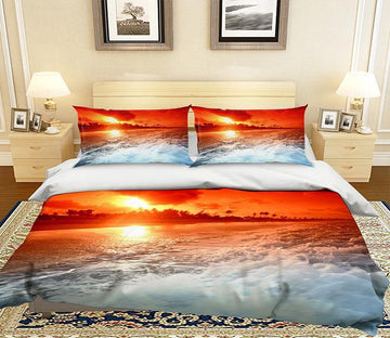 3D Dusk Cloud 171 Bed Pillowcases Quilt Wallpaper AJ Wallpaper 