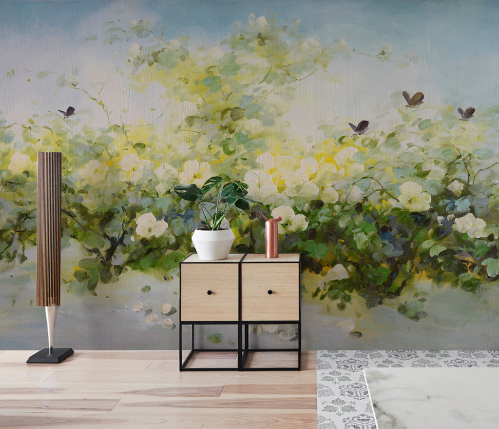 3D Butterfly Flower WG046 Wall Murals