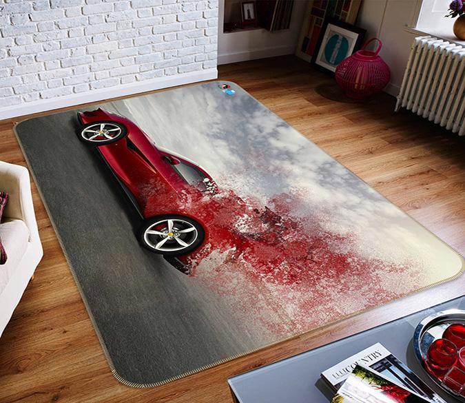 3D Bridge Exhaust 223 Non Slip Rug Mat Mat AJ Creativity Home 