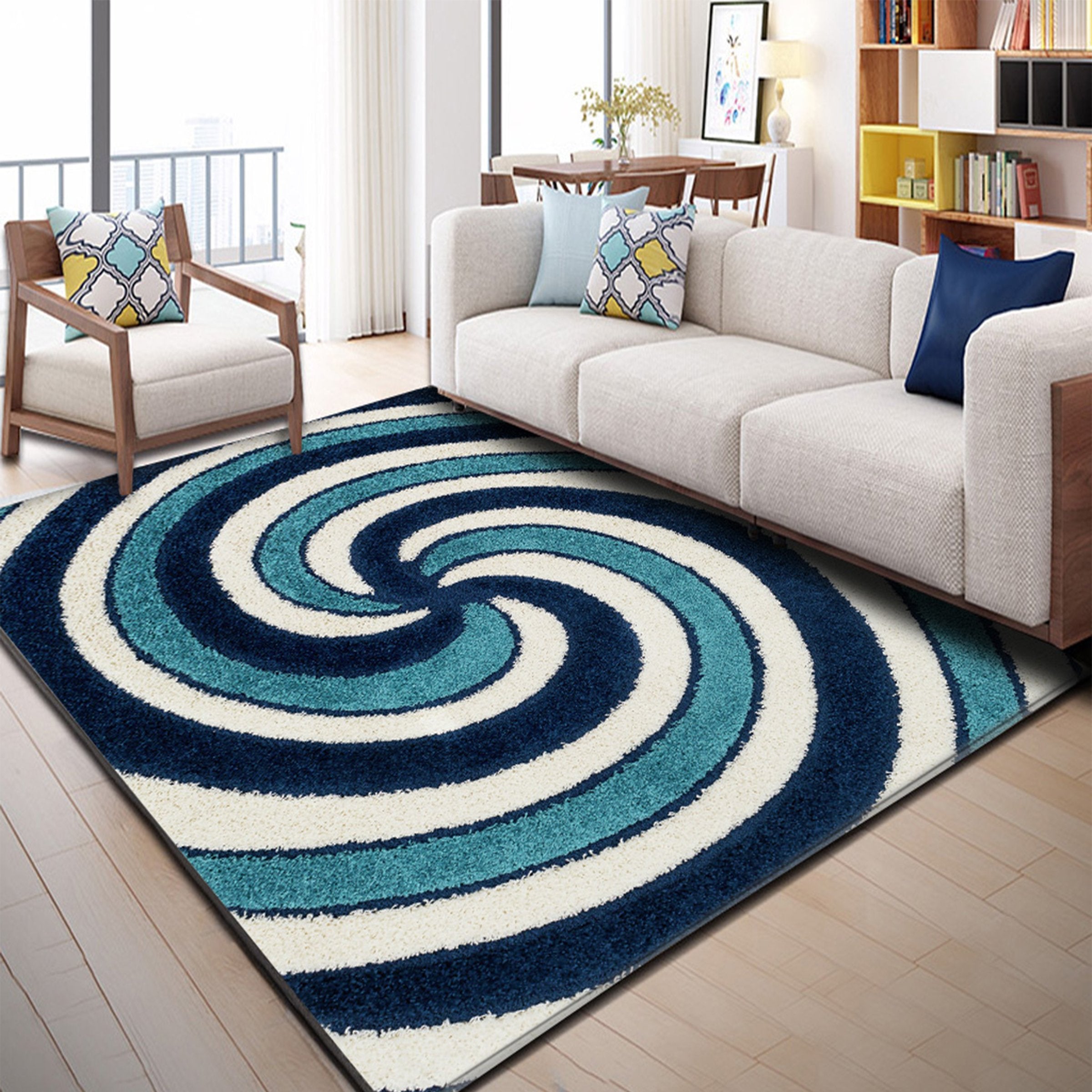 3D Color Spiral WG108 Non Slip Rug Mat Mat AJ Creativity Home 