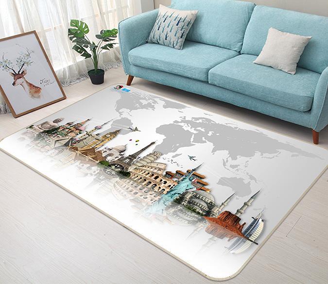 3D Tower Floor 423 Non Slip Rug Mat Mat AJ Creativity Home 