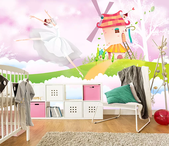 3D Windmill Dancing 1124 Wallpaper AJ Wallpaper 2 